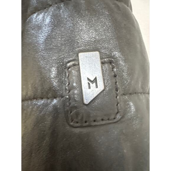 Mauritius Robin Brown Lambs Leather Jacket Zip Out Sweatshirt Hood Size 8 - Picture 2 of 8